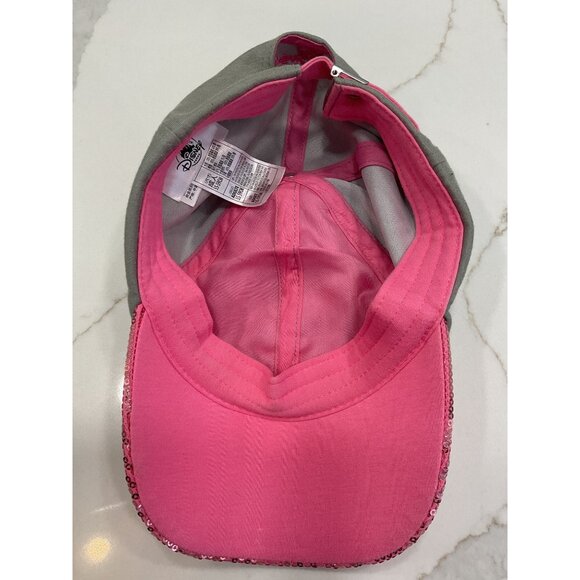 Disney Sequence Mickey Mouse Hat Ball Cap Disney Parks Embroidered Pink Sequins - Picture 7 of 7